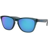 Oakley Frogskins Sunglasses - Crystal Black Frame / Prizm Sapphire Polarized Lens