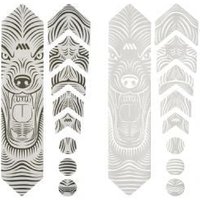 All Mountain Style Honeycomb Frame Guard Basic Frame Protection Kit Wolf Wolf Grey
