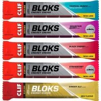 Clif Shot Bloks Energy Chews 6 Pack Tropical Punch (Caffeine)